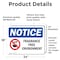 Signmission Fragrance Free Environment Sign With Symbol, 24 in W x Rectangle, Vinyl Decal OS-2PACK-NS-D-1824-L-12908 - alternate 5